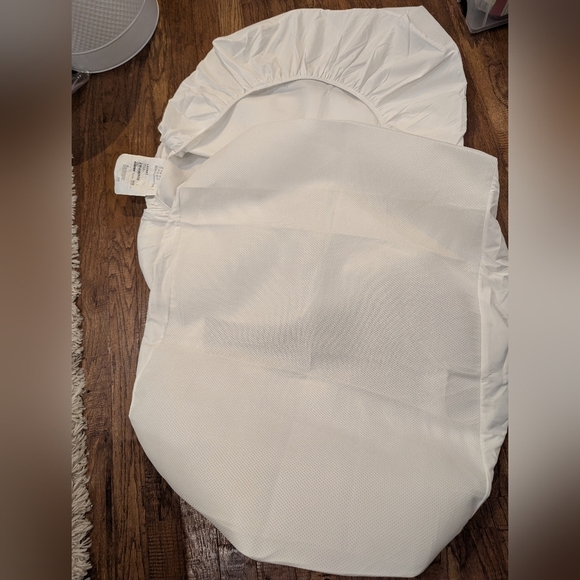 Crib Mattress protectors Includes 2 white, 70x132 cm (27 1/2x52") - Picture 8 of 13